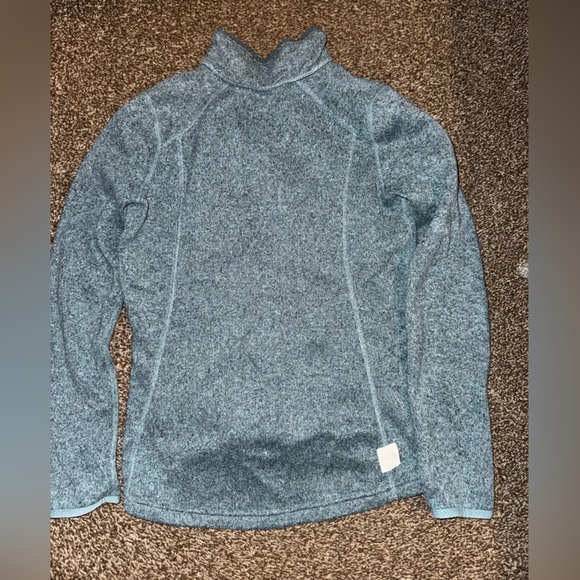 The North Face Crescent Ridge Shawl Collar Fleece Pullover Heather Green MEDIUM - Picture 4 of 4